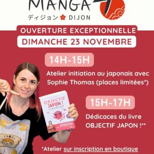 Atelier INITIATION au japonais avec SOPHIE