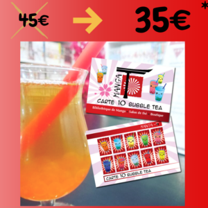 PROMO « Carte 10 Bubble Tea »